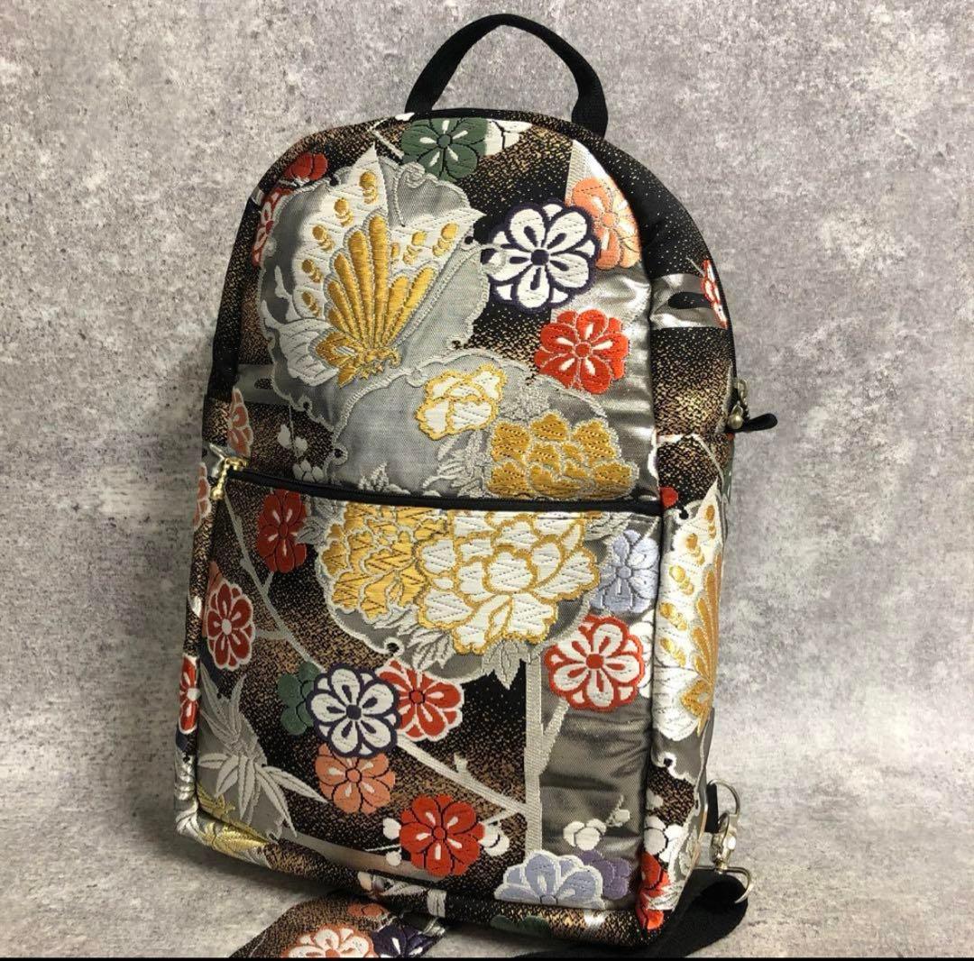 豪華✨帯リメイク バッグ ボディバッグ ワンショルダー 和柄 男女 おまけ付き