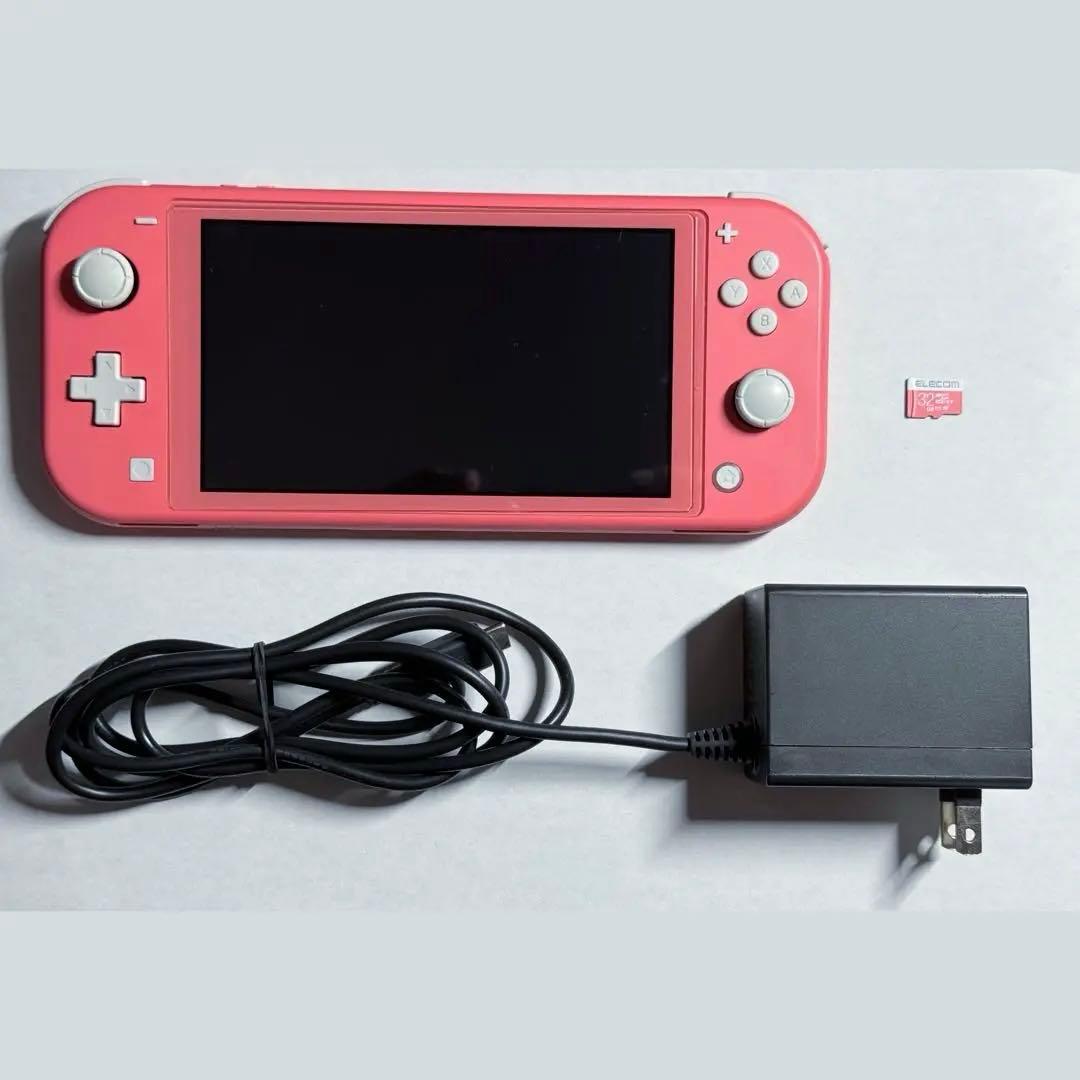 Nintendo Switch Lite ピンク 本体 充電器・SDカード付き