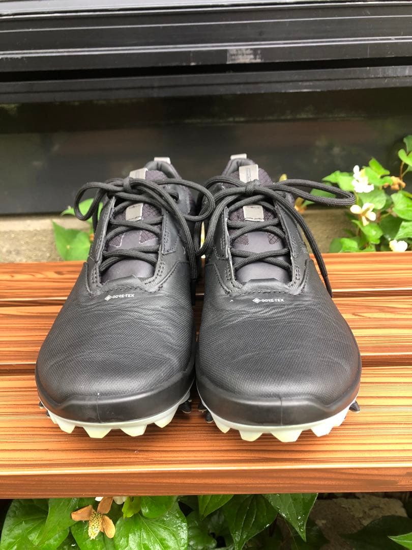 351番超美品ECCO BIOM G5 黒 38 24.0cmソフトスパイク