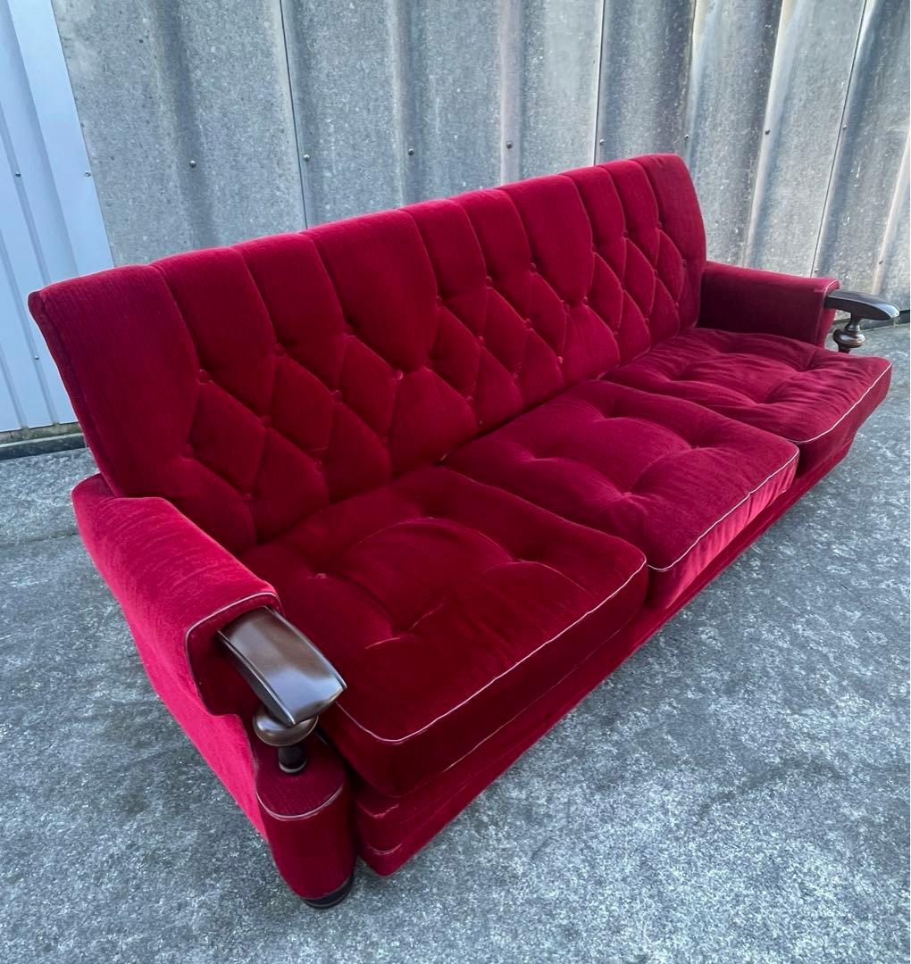 モリシゲ家具/MORISHIGE/オリーブ印/高級家具/3Pソファ/アームソファ