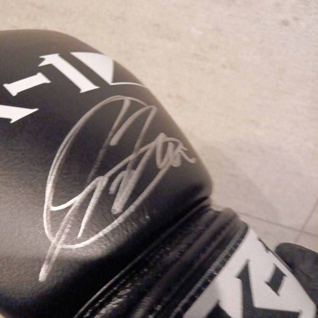 K-1 玖村修平　サイン入り ボクシンググローブ 黒