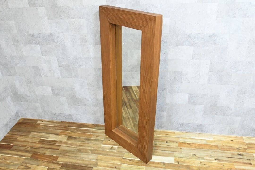 4BK168 アクタス レイ ルームミラー 姿見 ウォールナット モダン 鏡