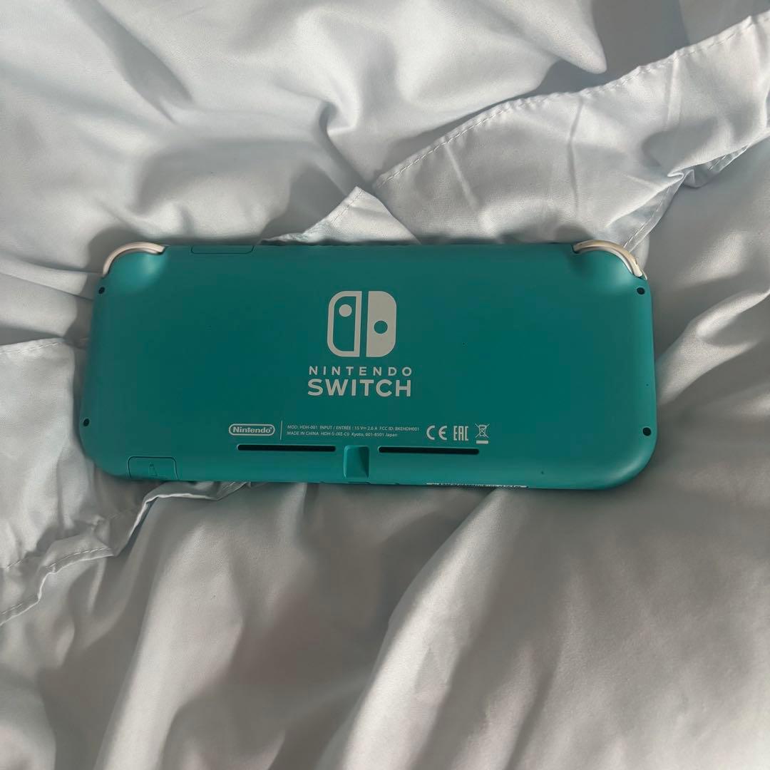 NintendoSwitchLiteターコイズ+充電器/あつ森、スプラ2ソフト付