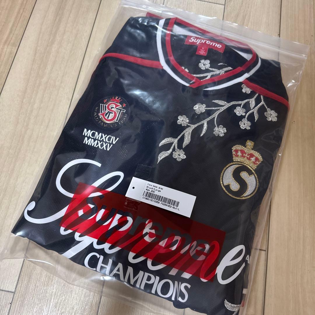 ウェア Supreme Floral Soccer Jersey \"Black\"