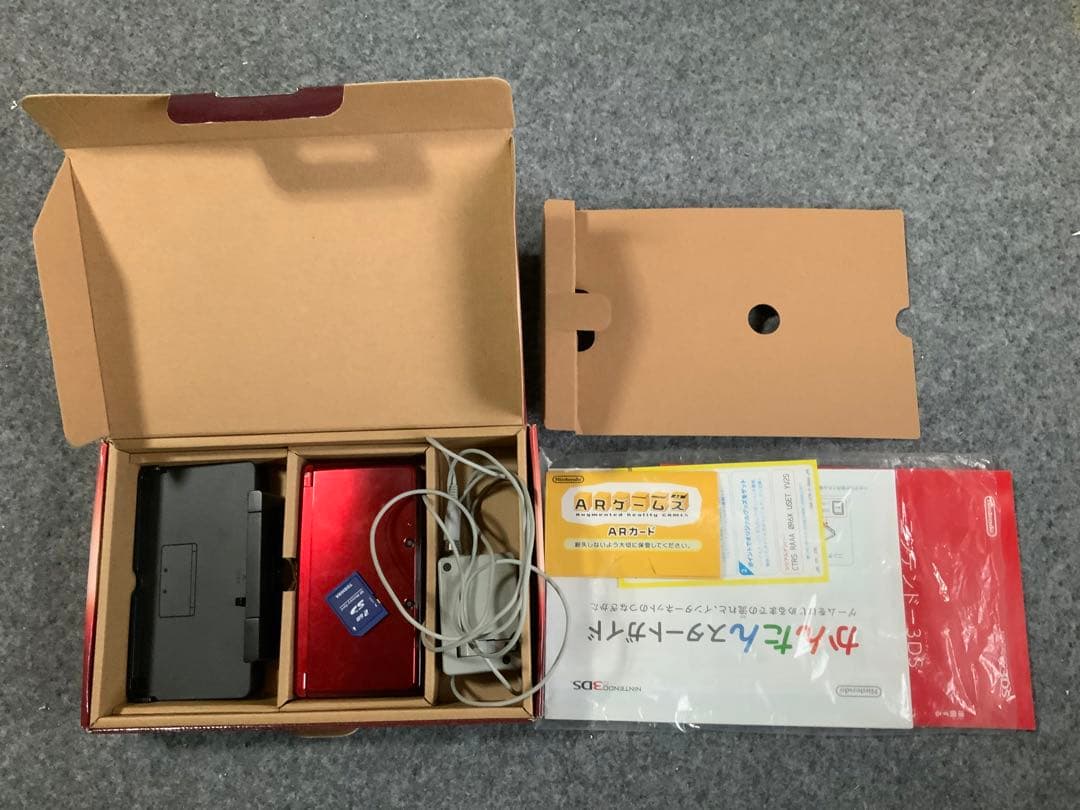 ニンテンドー3DS フレアレッド本体 ソフト4本