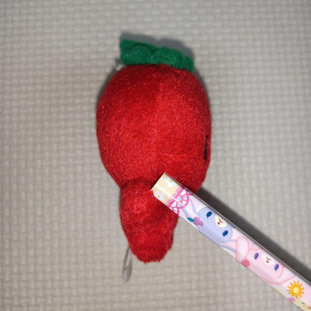 サンエックス　みかんぼうや　平成レトロ　いちご　ぬいぐるみ　キーチェーン　赤色