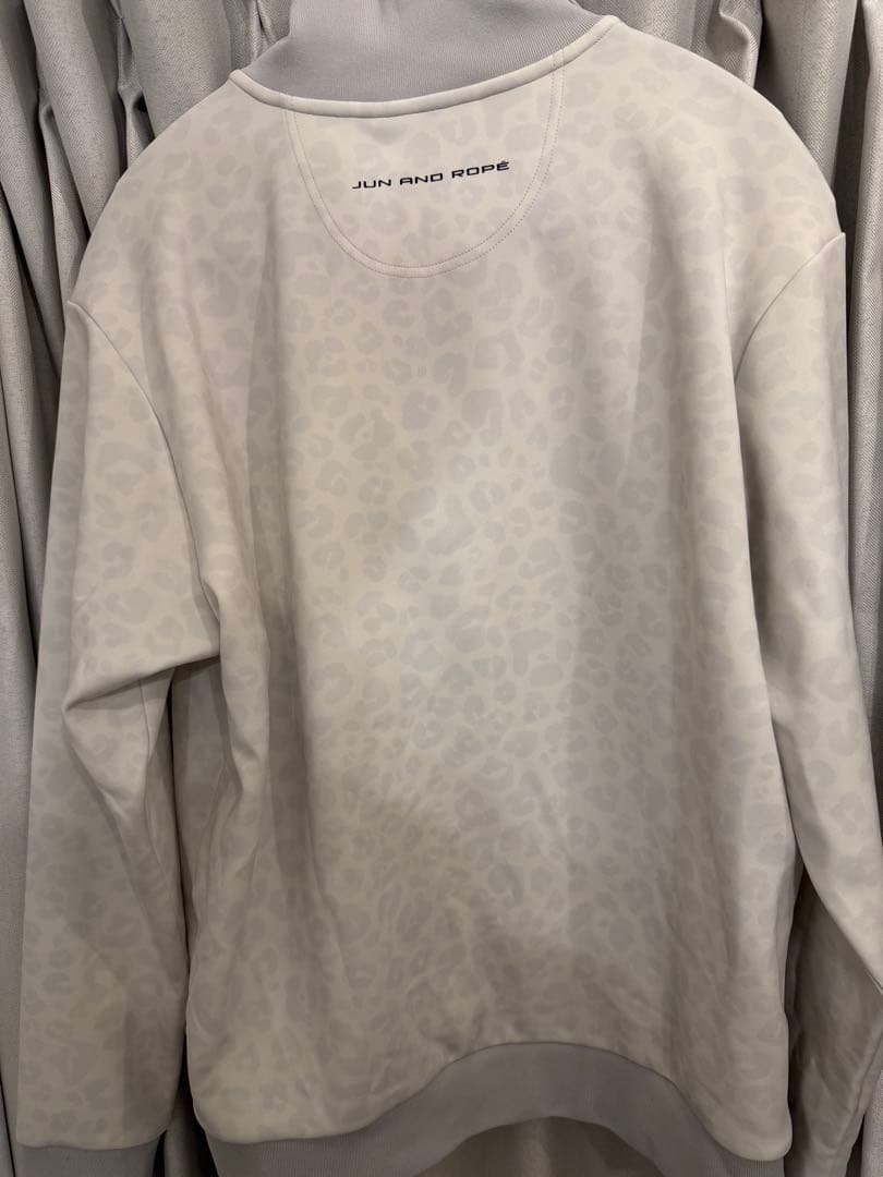 【美品】JUN AND ROPE レオパード柄 ハーフジップ