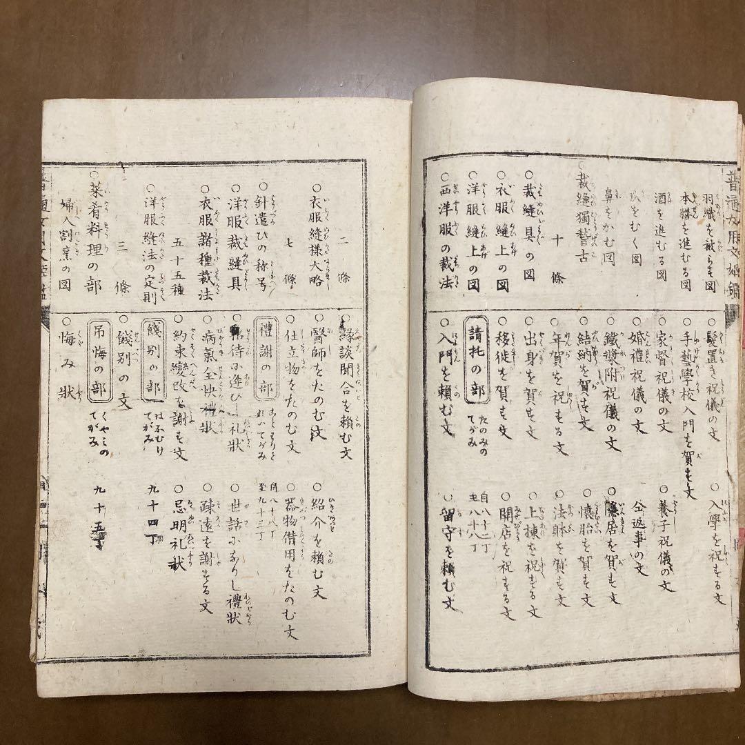 【希少本】 『普通　女用文姫鏡　全』　明治時代に発行印刷された本