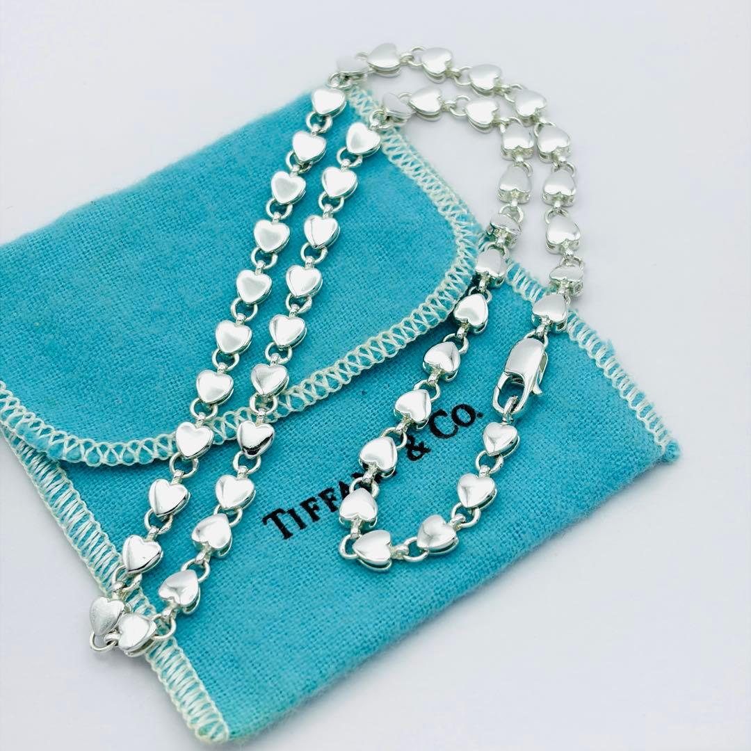美品 オールドティファニー パフハート ネックレス シルバー925