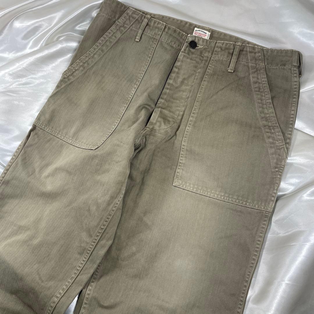 COOTIE ファティーグ　ベイカーパンツ　13スター　ヘリンボーン　L