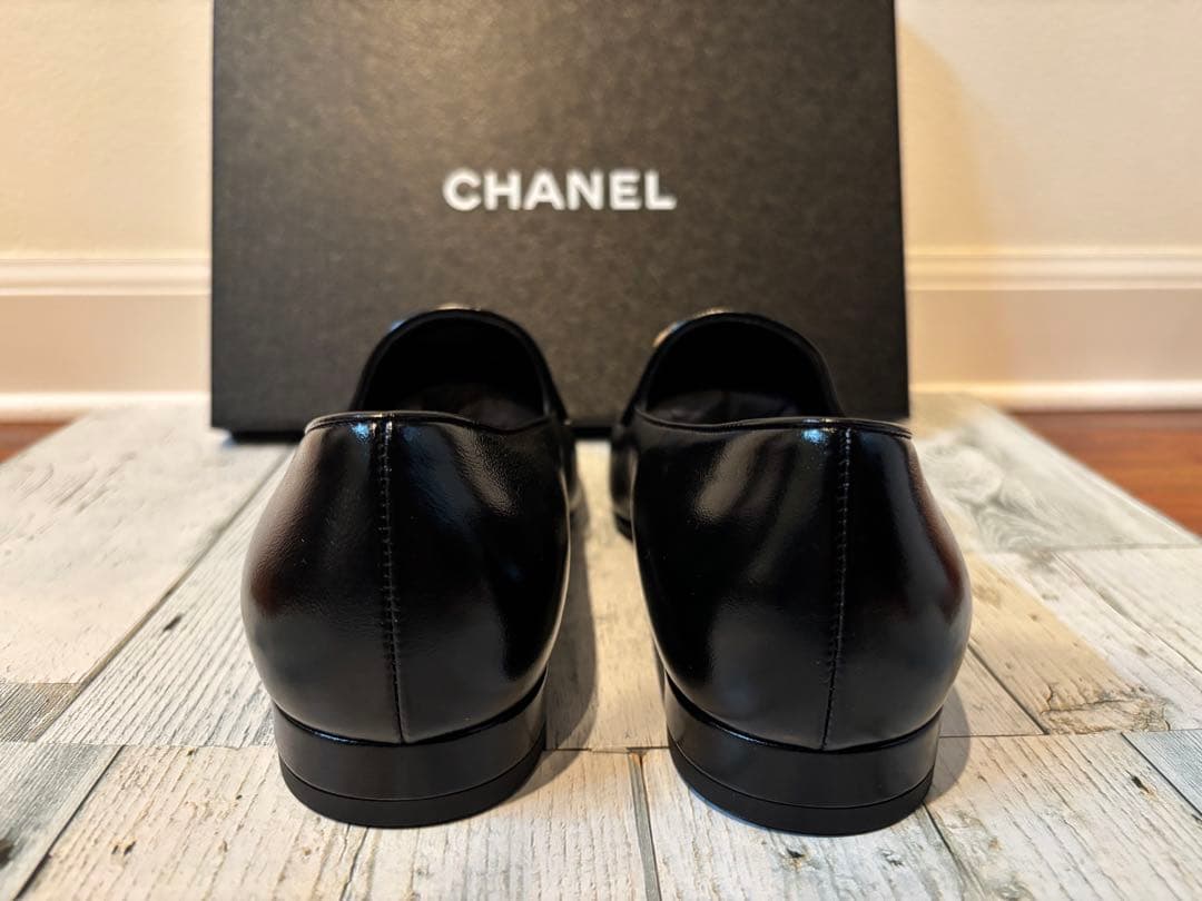 【新品未使用】CHANEL シャネル　ブラック　　ローファー 23.5cm