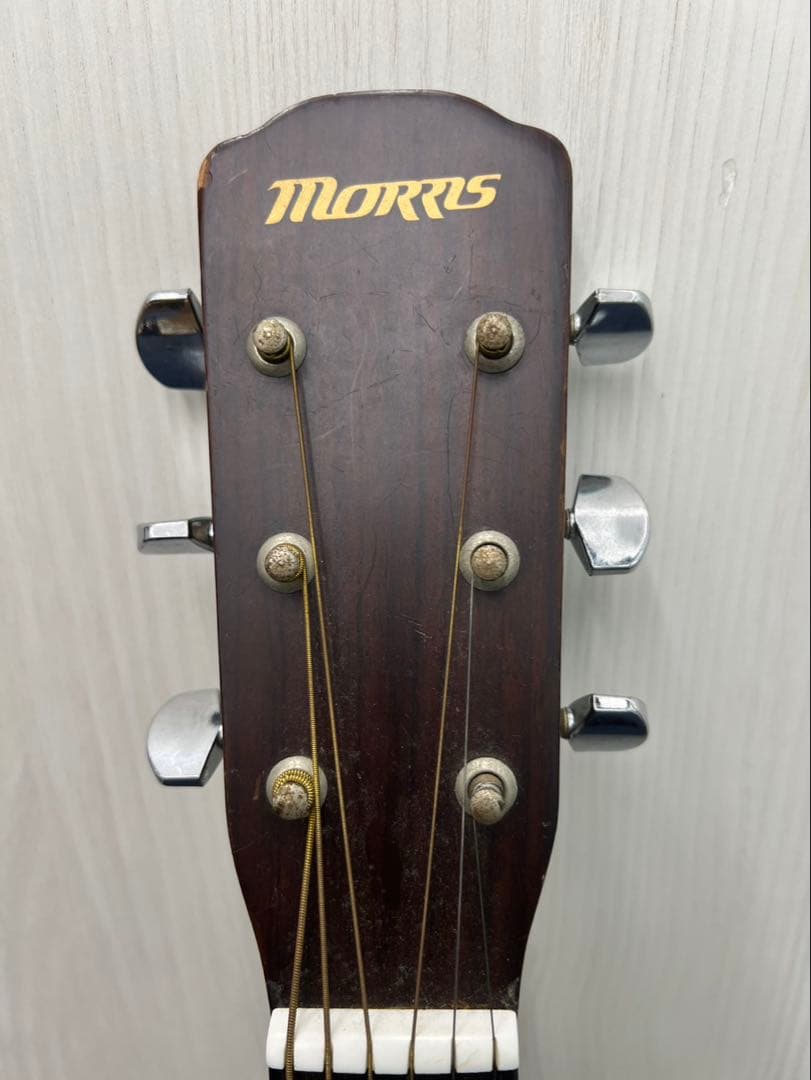 【中古品】Morris モーリス 国産フォークギター ソフトケース付き