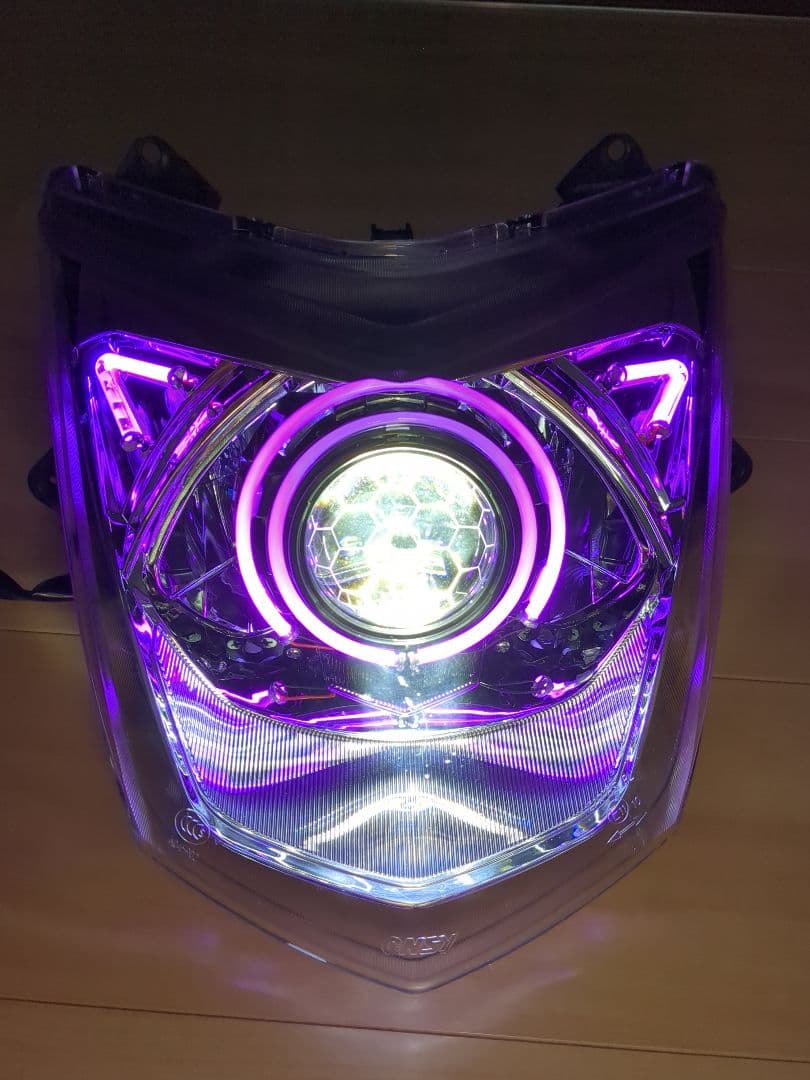 パープルシグナスX 3型 デビルアイ 社外ヘッドライト LED se44j1yp