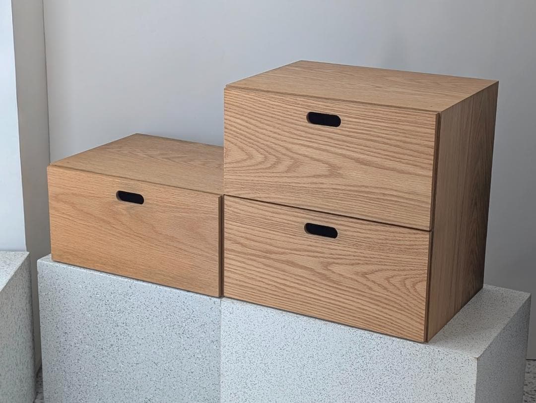 ⚠12/16まで値下げ中 MUJI スタッキングチェスト 2個セット 2段+1段