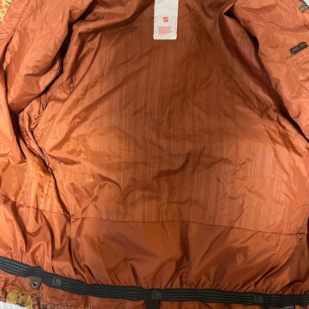 Burtonバートンスキーウェアスノーボードジャケットパーカー茶色ブラウンカモ柄