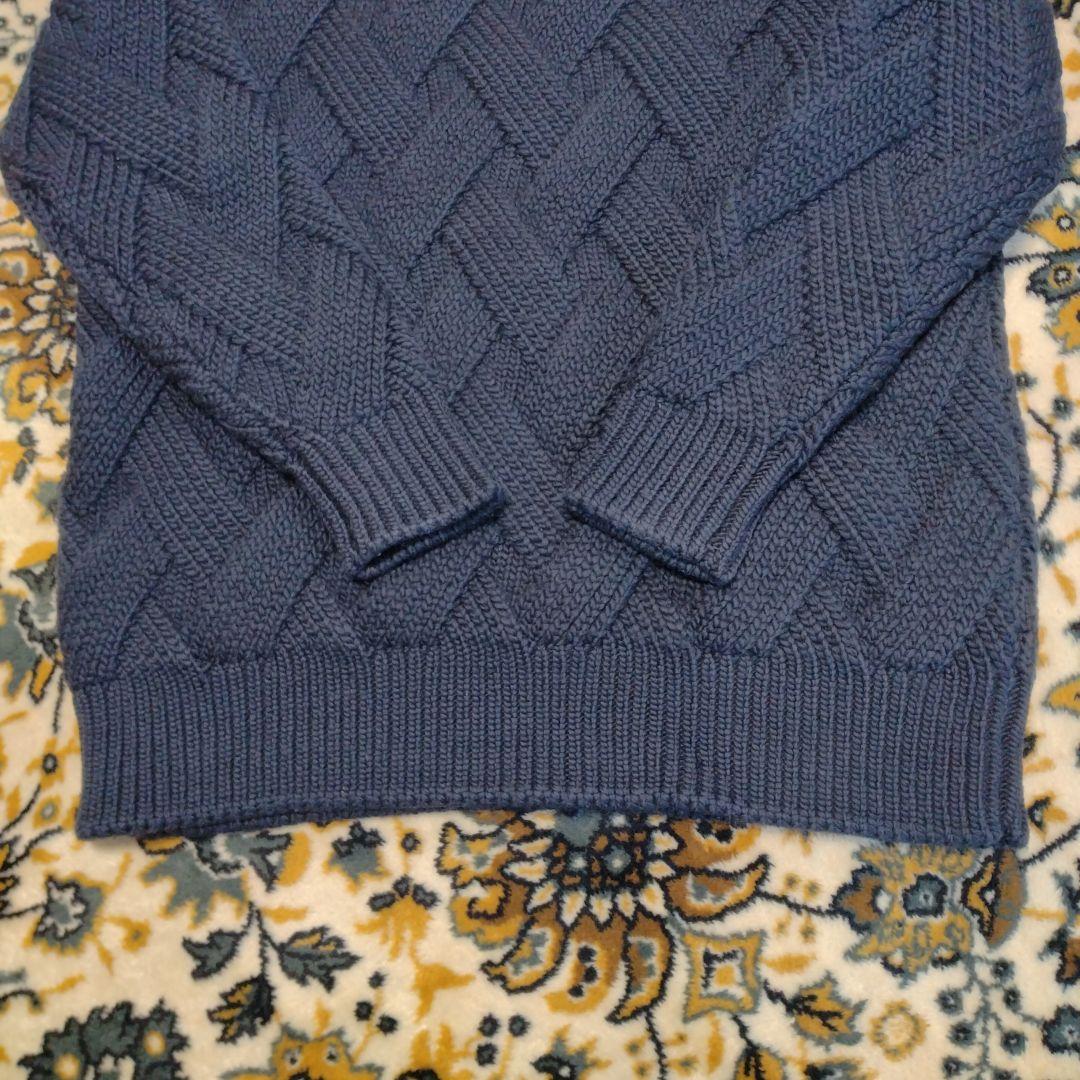 MサイズBATONERケーブルニットセーター