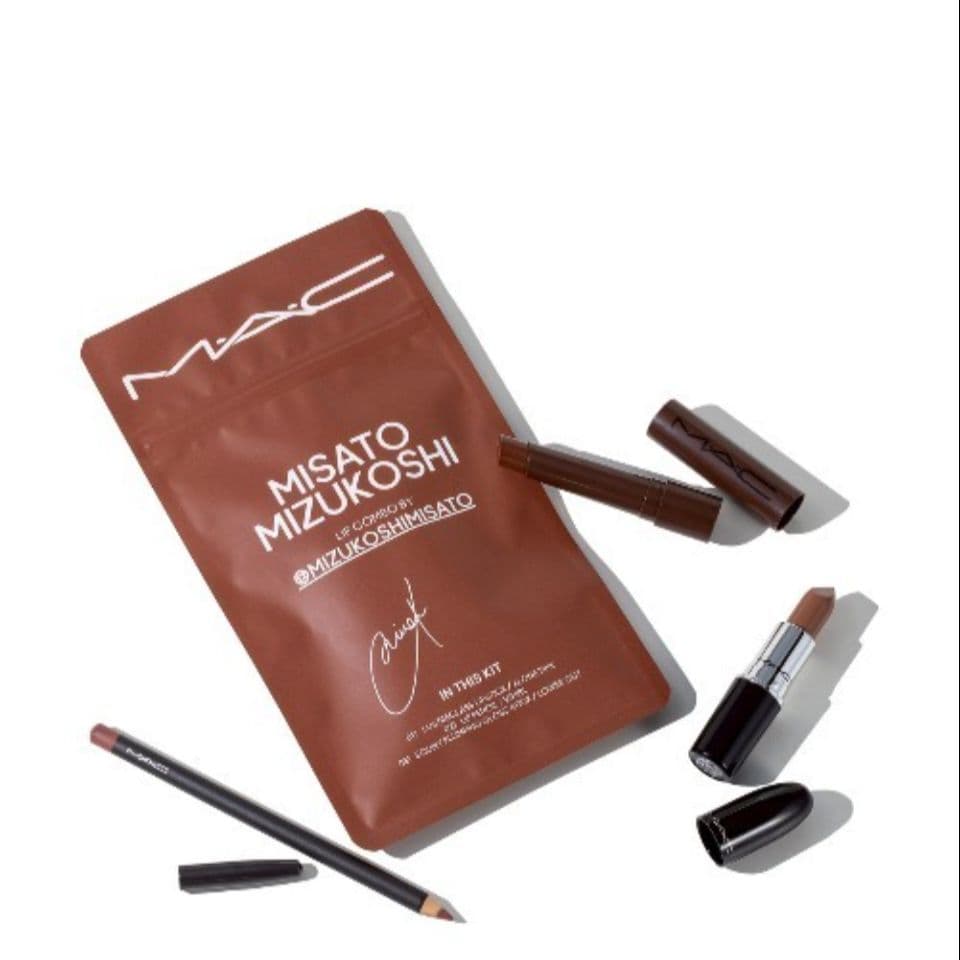 MAC 水越みさと リップ コンボ ブラウン リップペンシル リップガラス 限定