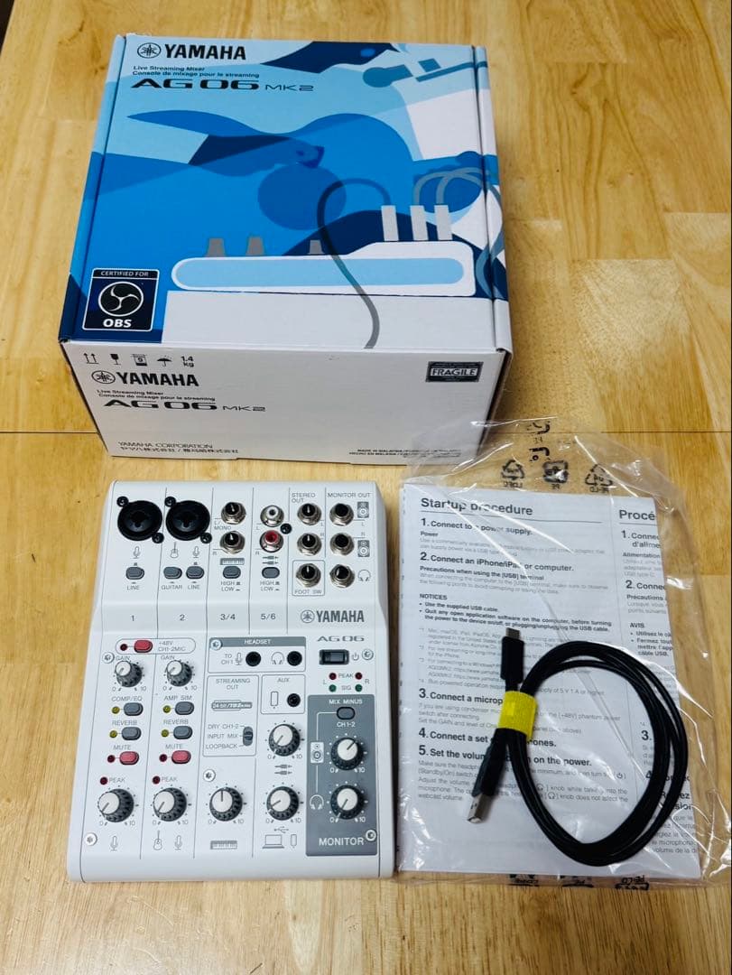 YAMAHA AG06 MK2 ライブストリーミングミキサー　美品