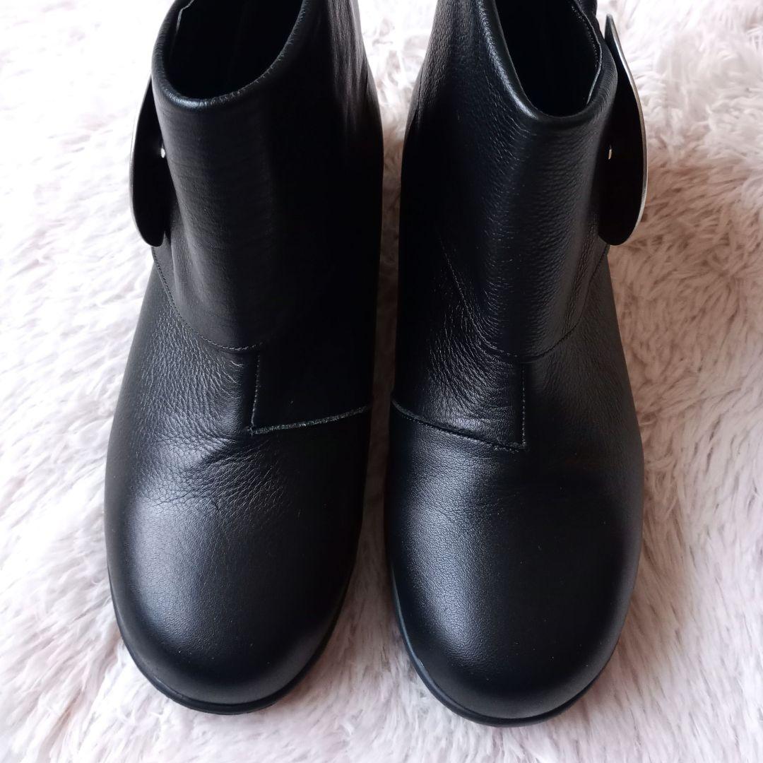 極美品　kawa-kawa　本革　ショートブーツ　カワカワ　センソユニコ　日本製