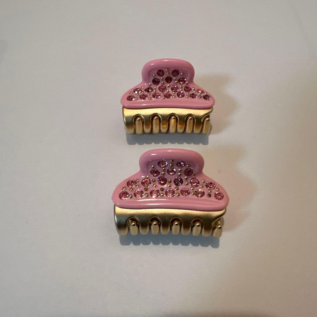 未使用　アレクサンドルドゥパリ　ヘアクリップ　2個セット　ピンク　VENDOME
