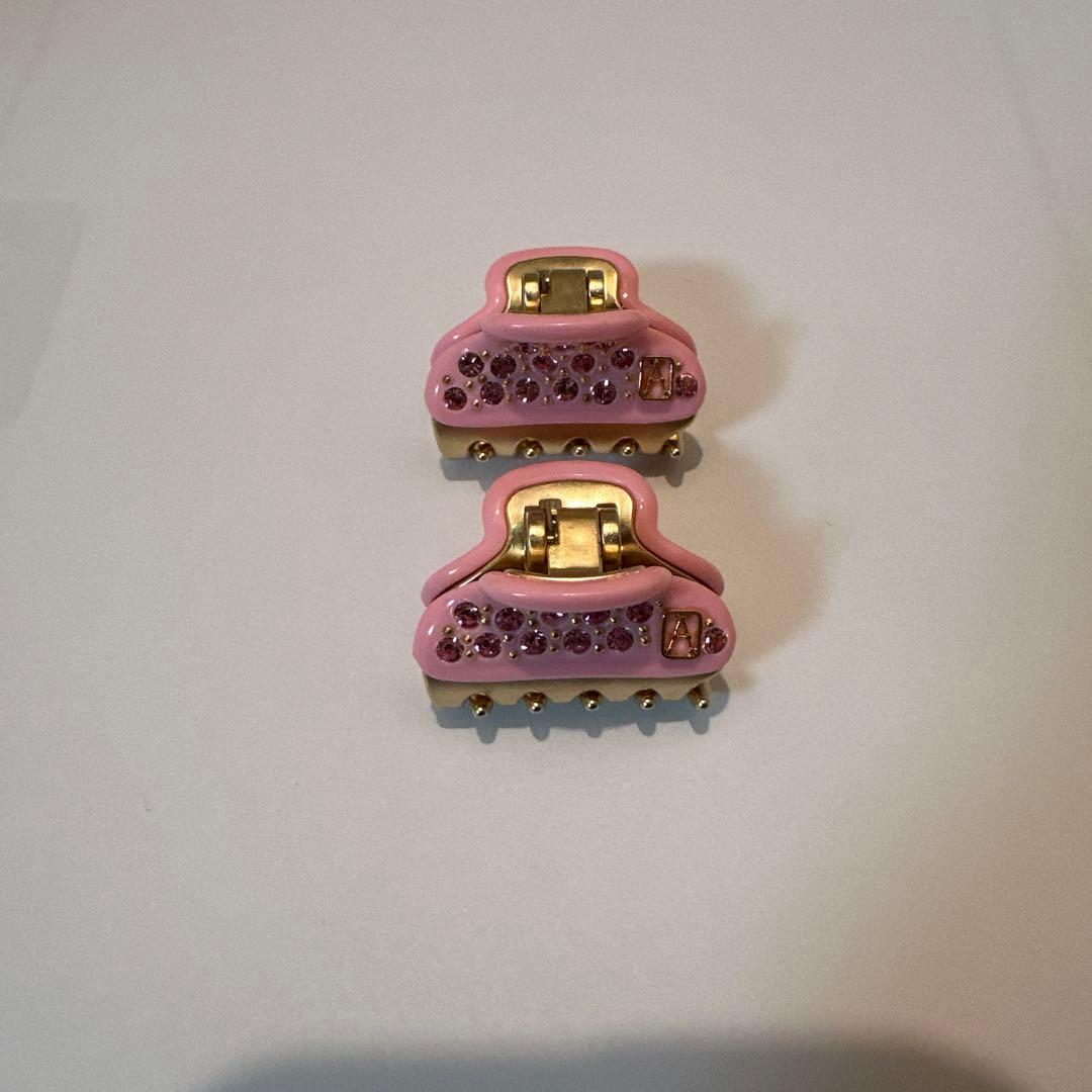 未使用　アレクサンドルドゥパリ　ヘアクリップ　2個セット　ピンク　VENDOME