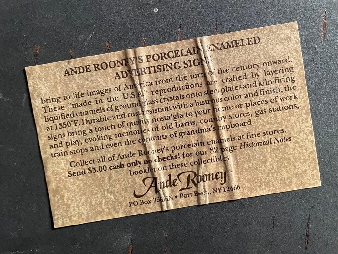 シ*ン様 40s USAビンテージ 琺瑯看板Oilzum モーターオイル広告プレ