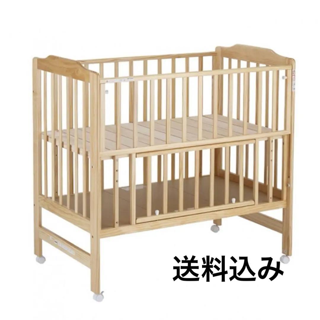 【カトージ】ハイシートベビーベッド/レギュラーサイズ