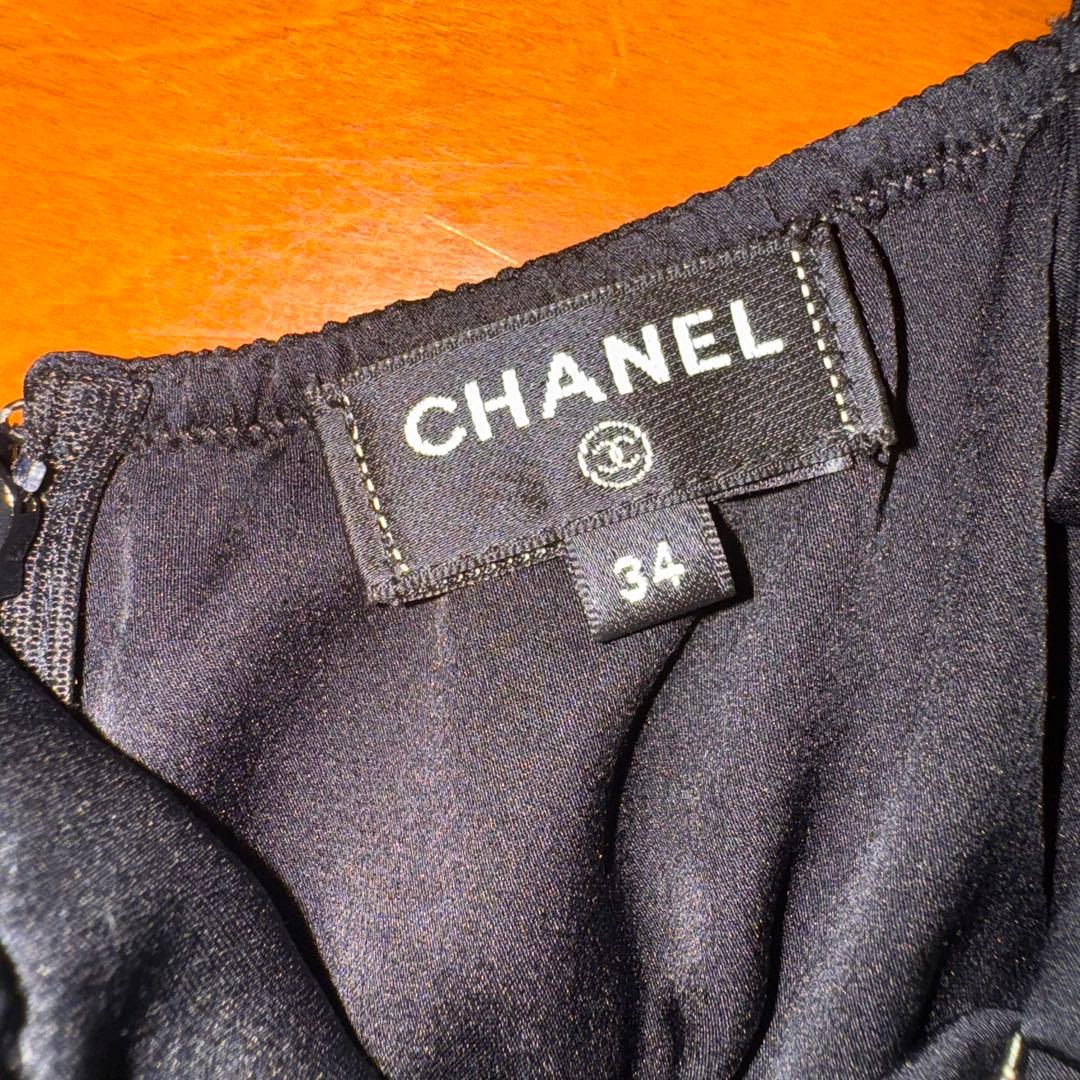 25aw CHANELシャネルリボンキャミソール34 blackpinkジェニー