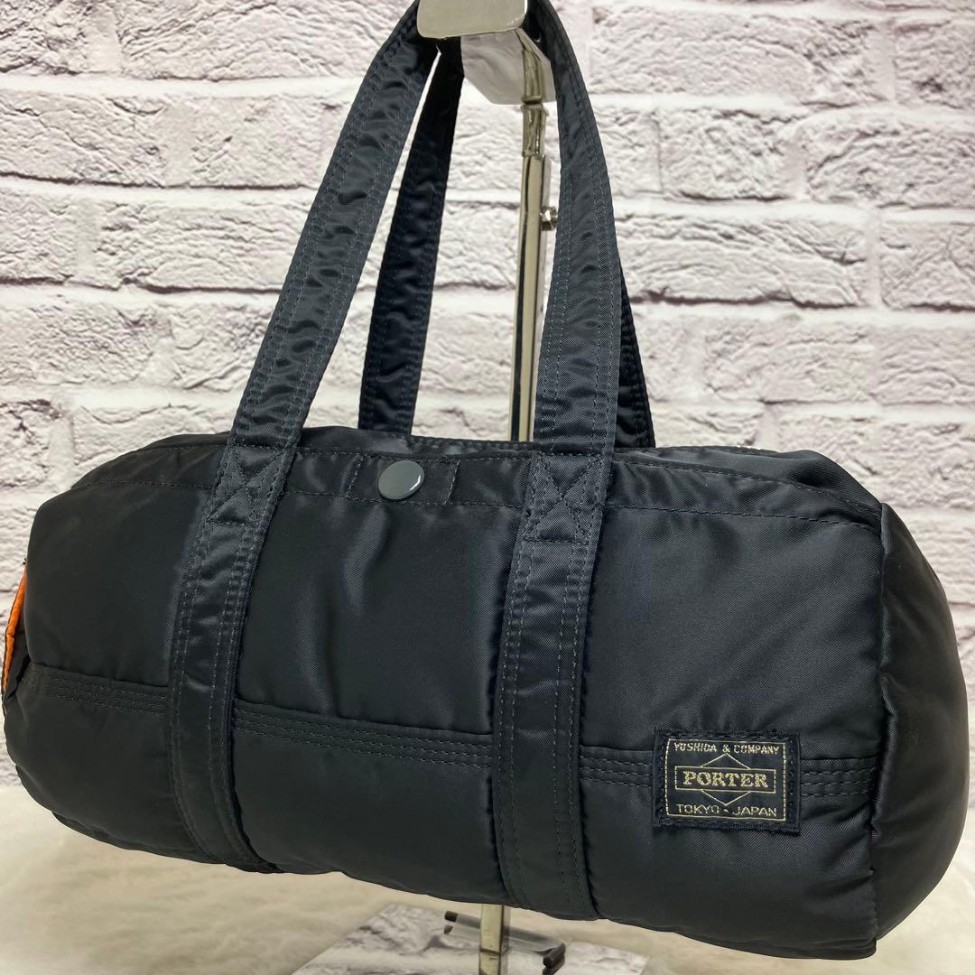 未使用級 ポーター タンカー ドラム ダッフル ミニボストンバッグ Sサイズ 黒