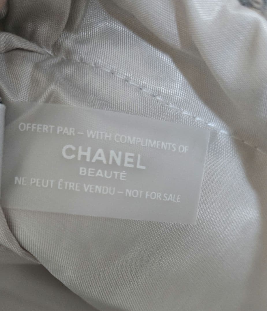 CHANEL ノベルティ トートバッグ ピンクベージュ ツイード ビッグココ