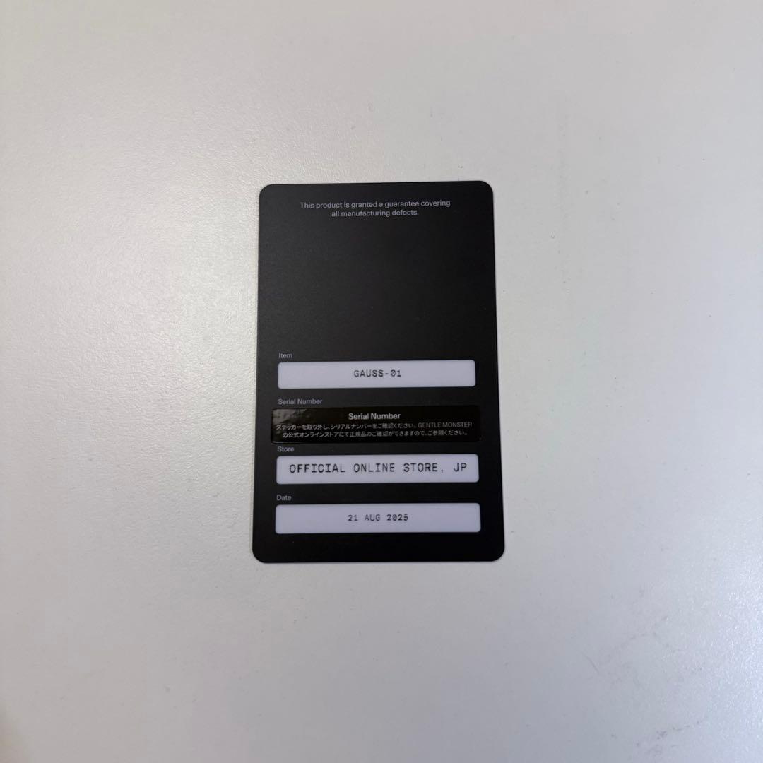 最終値下げ ジェントルモンスター Gauss 01