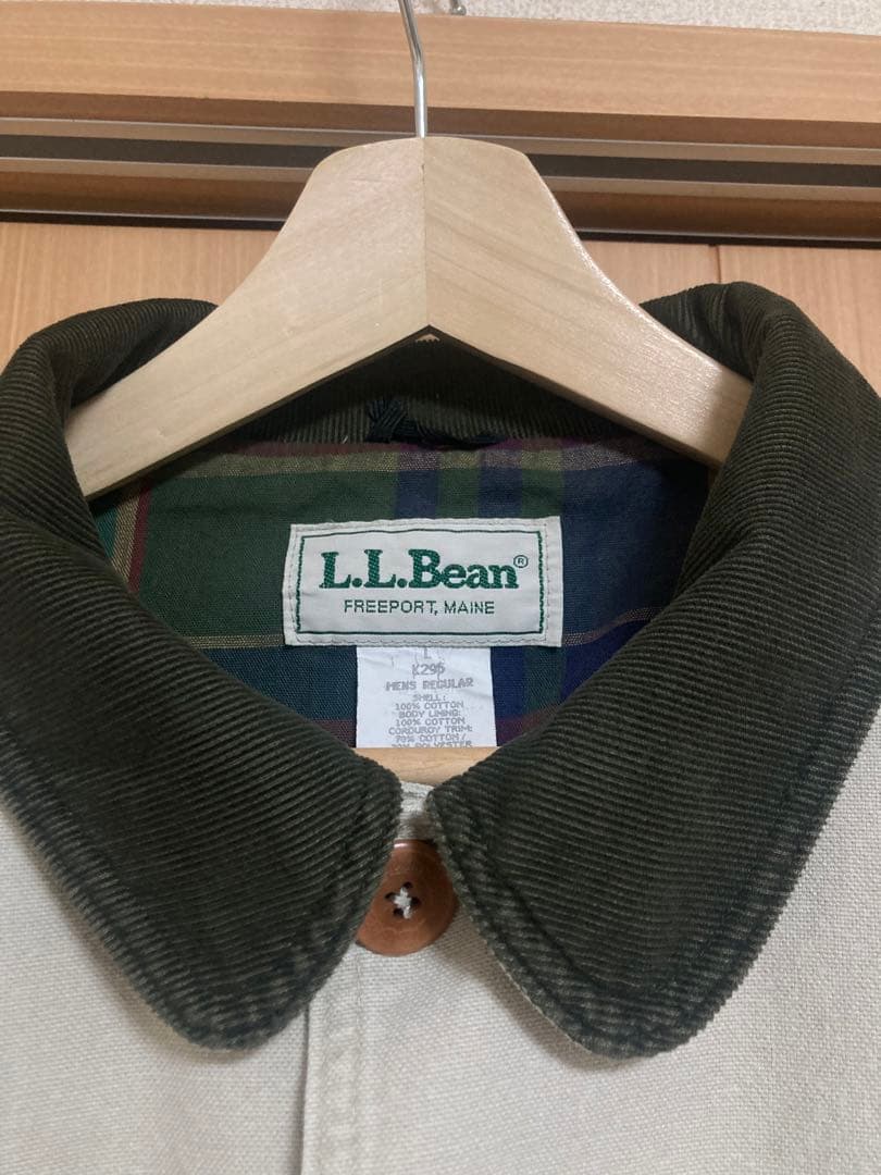 80s L.L.Bean カバーオール ベージュ ハンティングジャケットサイズL