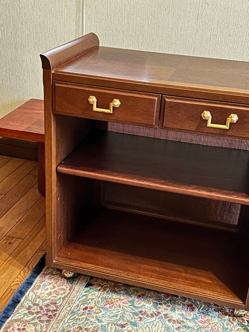 ⭐️マルニ木工maruni地中海シリーズ サービスワゴン 飾り棚 電話台キャスター