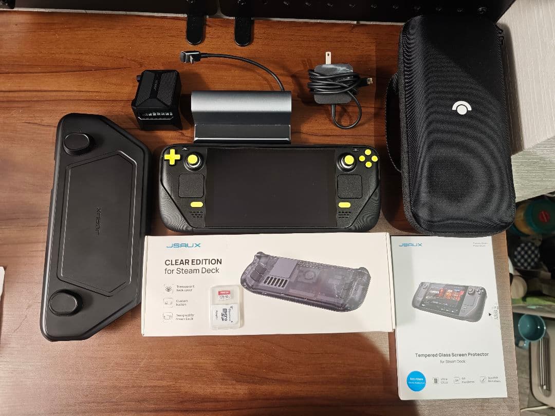 SteamDeck 64GB LCD + MicroSD 256GB　付属品多数