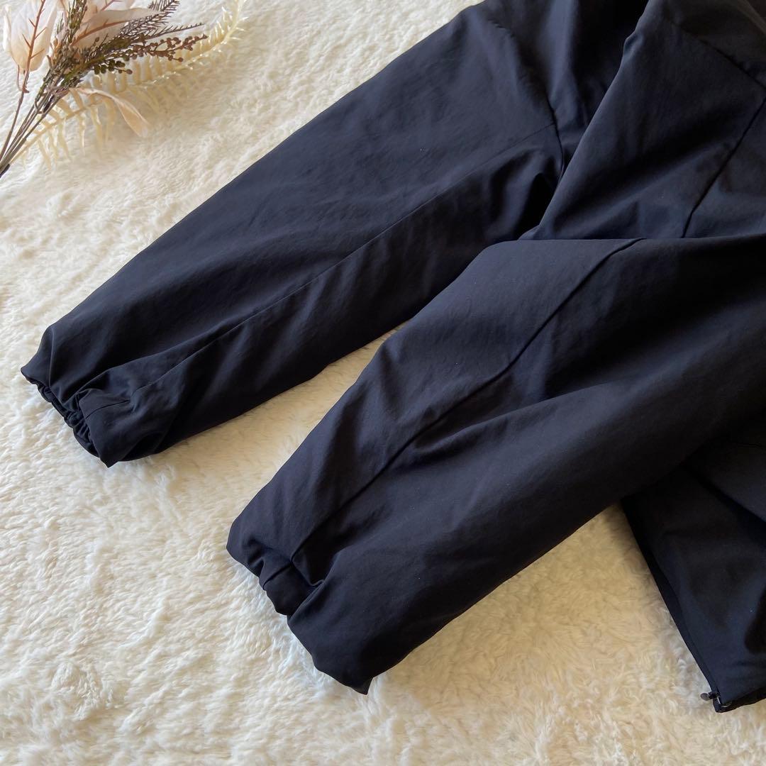 未使用級♡グリーンレーベル リラクシング パフィー ノーカラー ブルゾン 黒