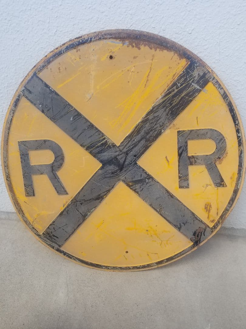 60～70´S R✕R ロードサイン 踏切 看板 アメリカ ヴィンテージ