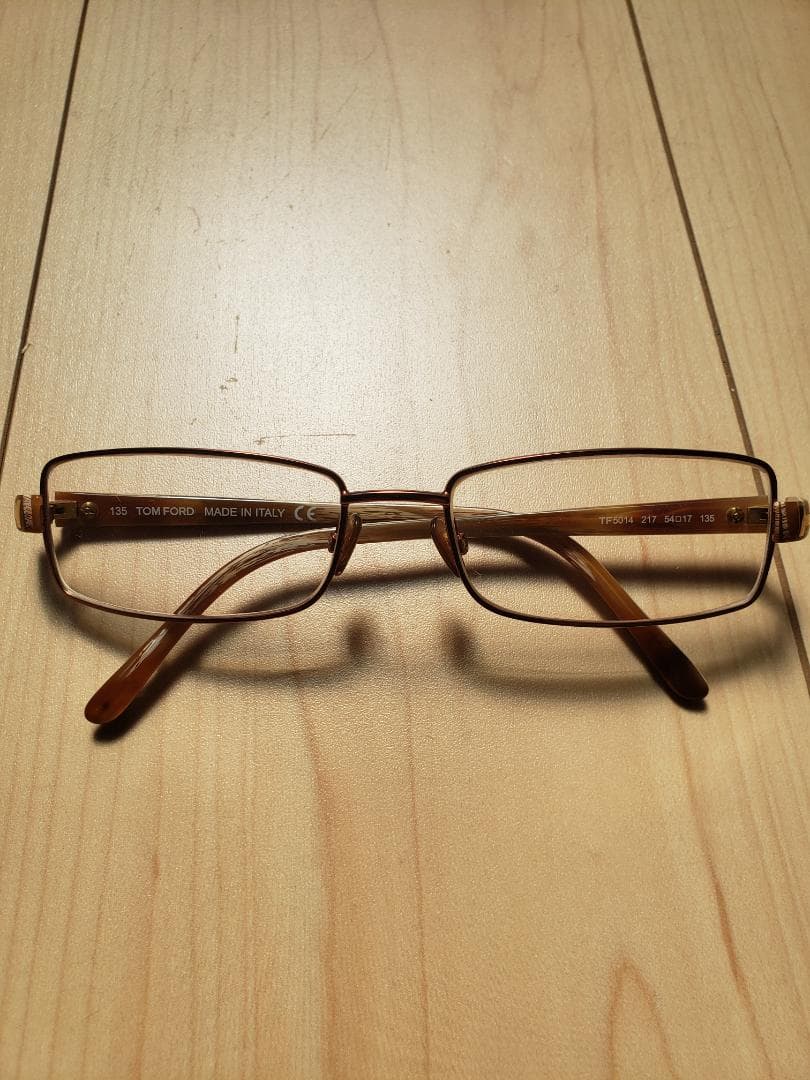Tom ford TF5014 Eyewer イタリア製 スクエアメガネ 度入り