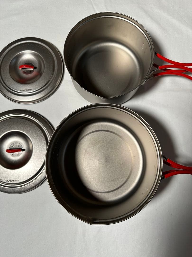 バーベキュー・調理用品 EVERNEW Ti U.L. Pot set 900+1300