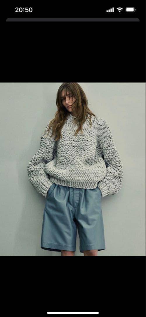 今週限定 stein LILY YARN HAND KNIT LS