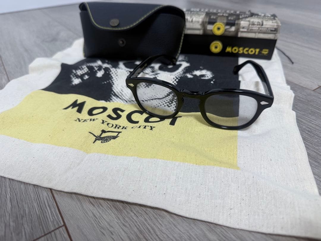 【美品】MOSCOTモスコット サングラス レムトッシュ 46 正規品