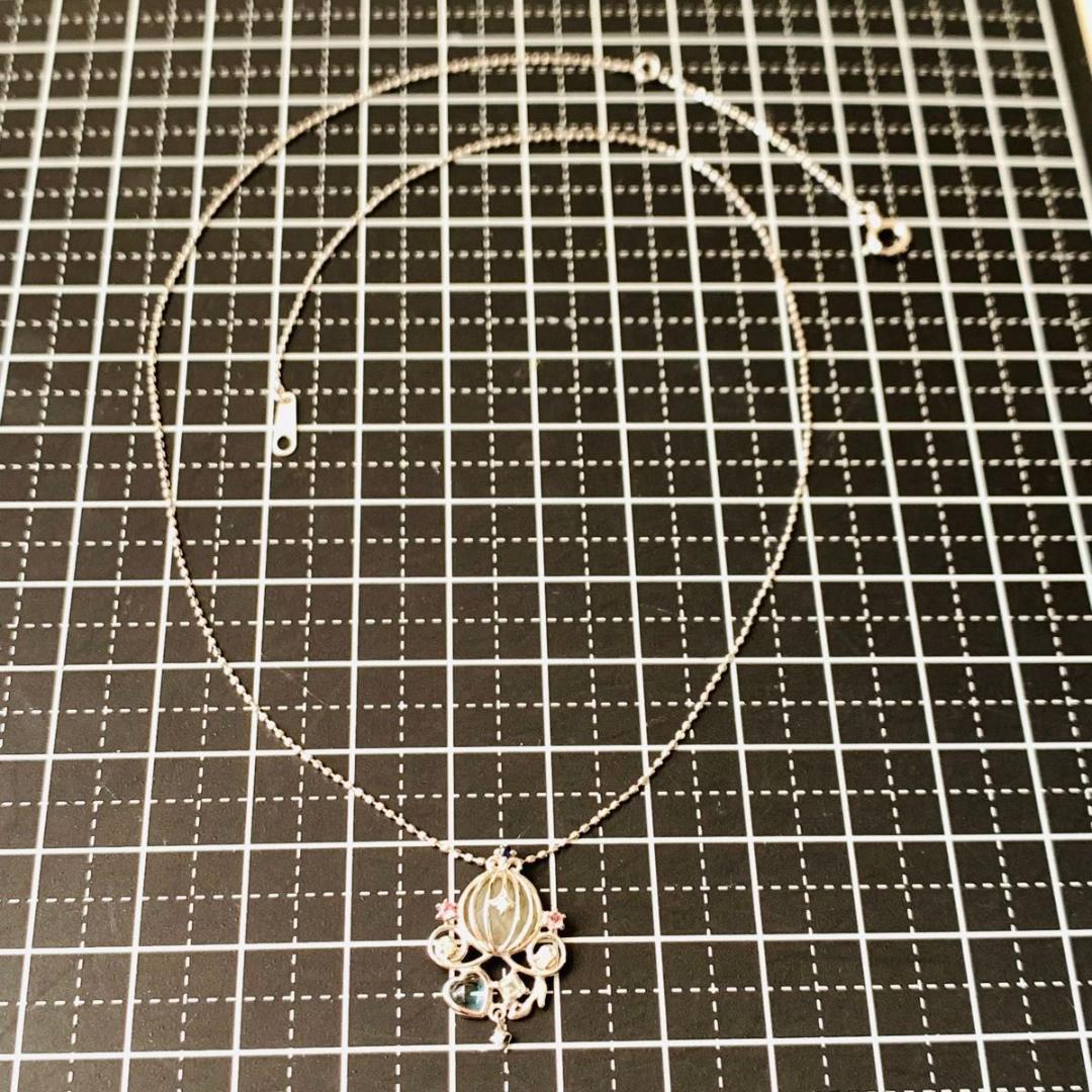 希少 美品 k10 テイクアップ ネックレス ディズニー シンデレラ