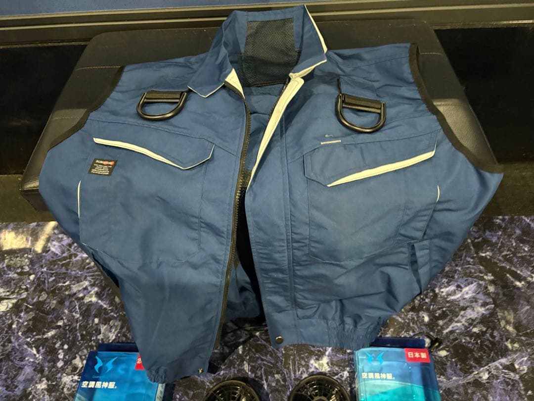 空調風神服 バッテリー、ファン フルセット ベスト