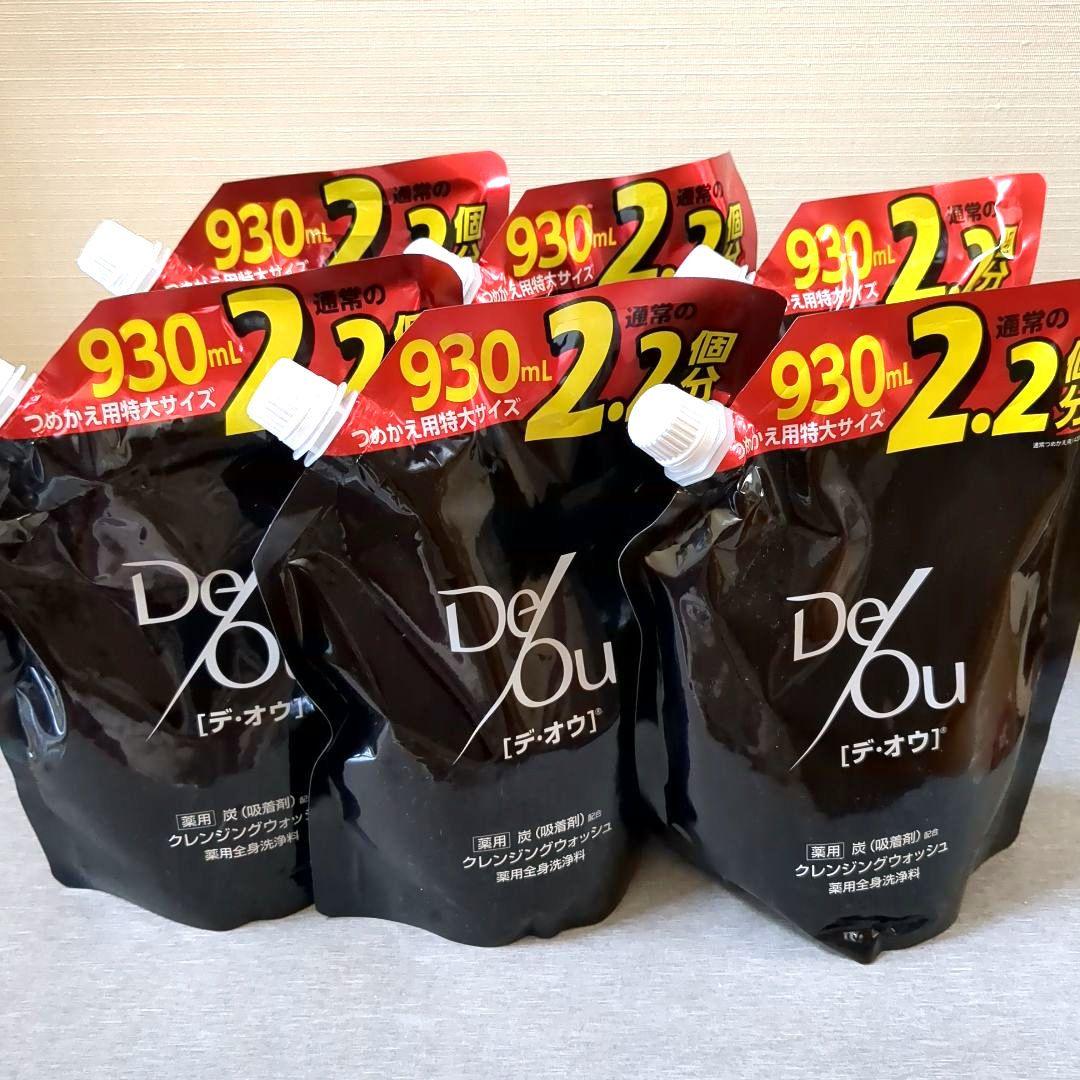 デ・オウ クレンジングウォッシュ 930mL つめかえ用 特大サイズ６個セット