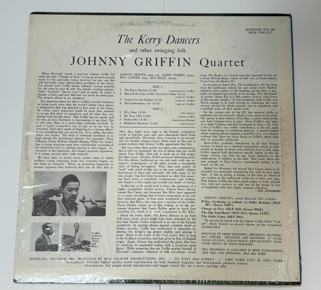 洋楽 RLP420 THE KERRY DANCERS Johnny Griffin