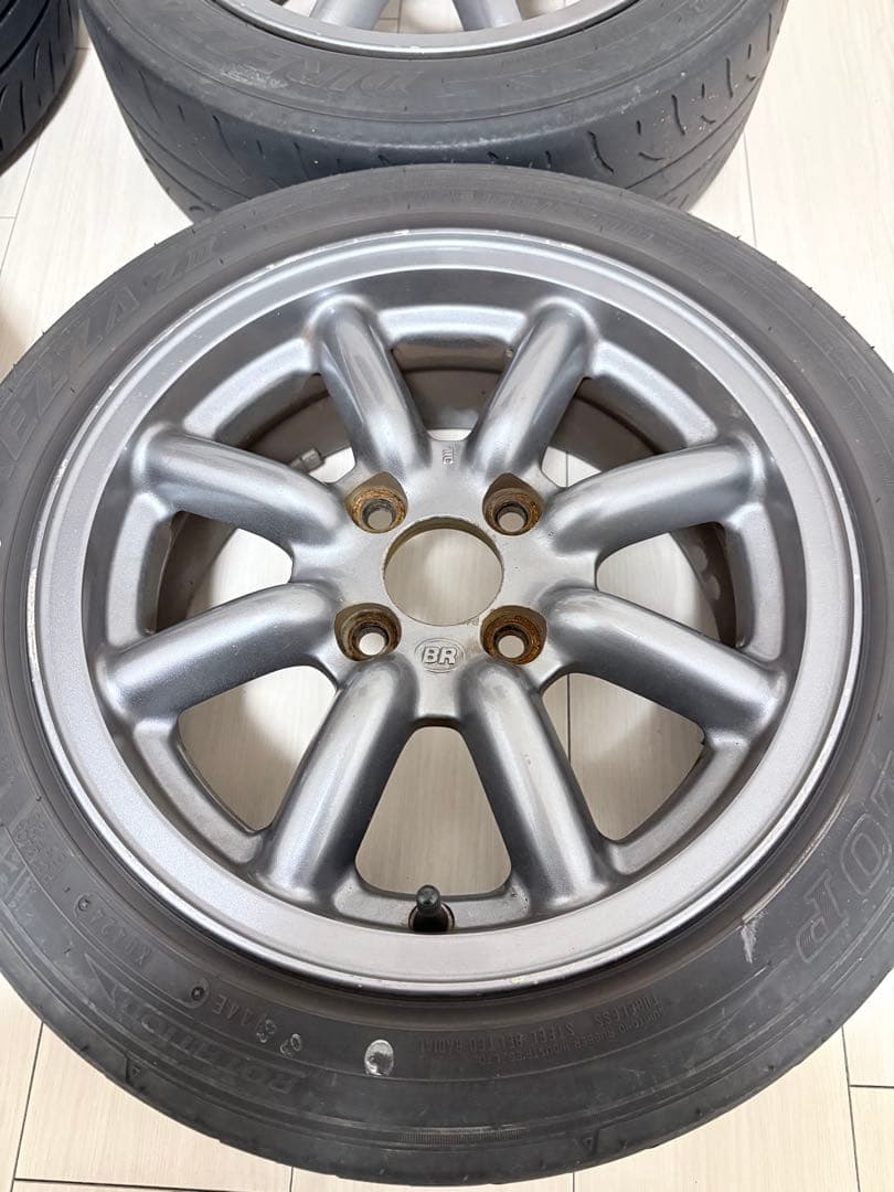 直接引取　ブラックレーシング　14インチ 6j