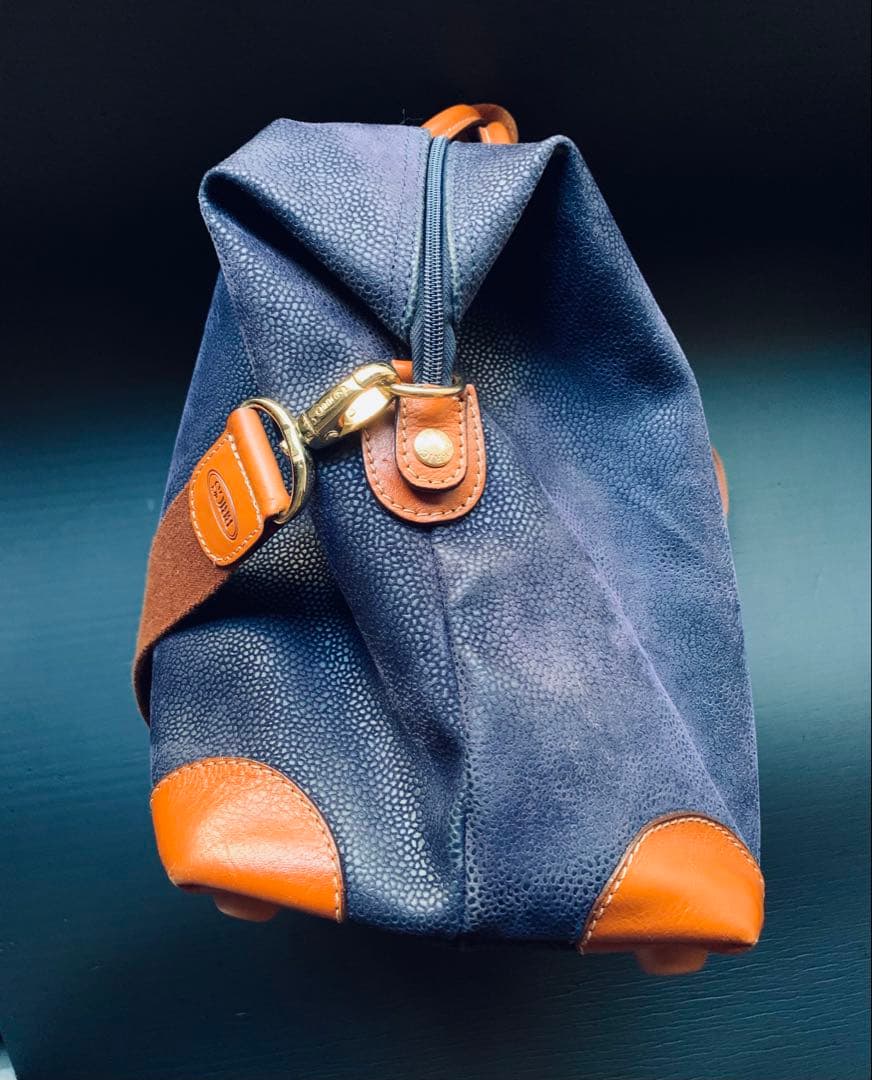 ミラノの老舗旅鞄Bric’s 「life」　ボストンバッグ　粋なサファイアブルー