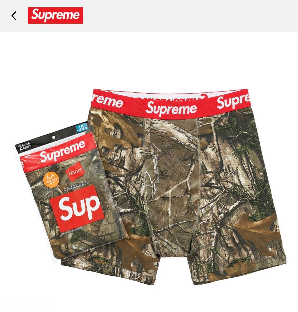 17fw Supreme Hanes Realtree ボクサーブリーフ (M