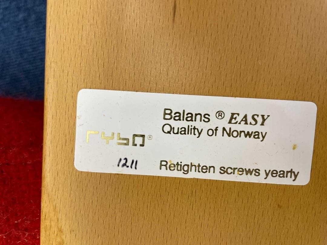 リボ社 バランスチェア Rybo balans EASY イージー 赤