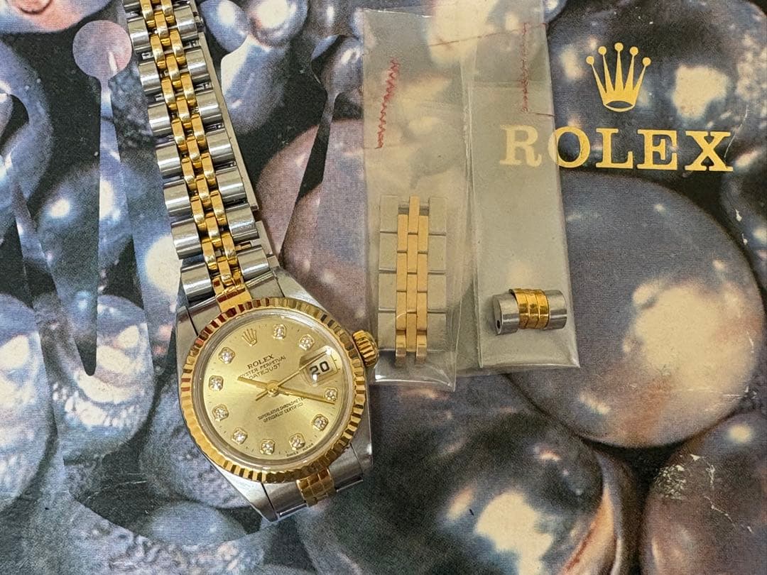 ROLEX レディース デイトジャスト ゴールド/シルバー