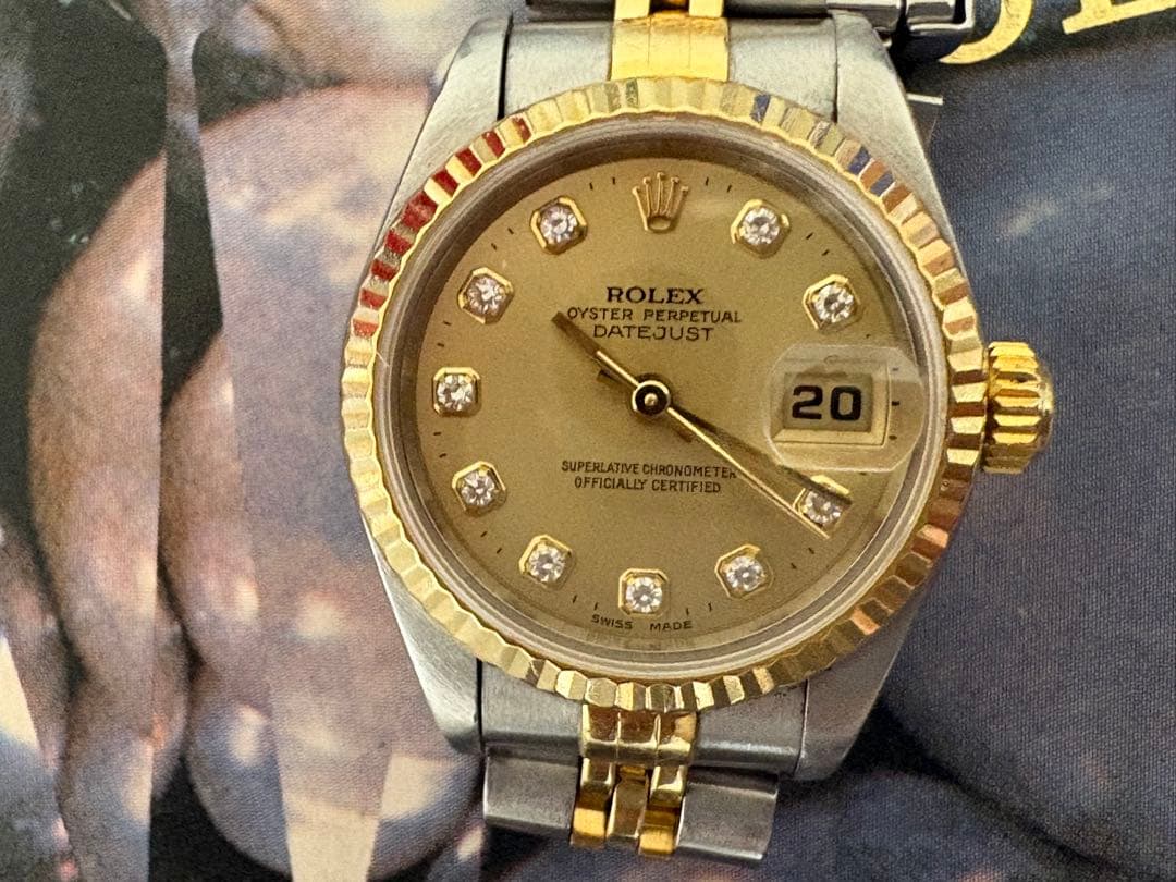 ROLEX レディース デイトジャスト ゴールド/シルバー